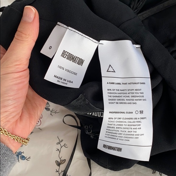 Reformation Lenore jumpsuit — BLACK - Picture 7 of 7